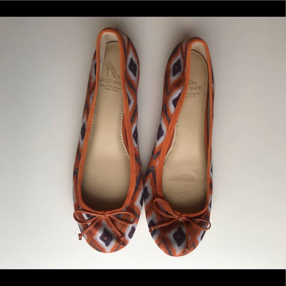 Saks Fifth Avenue Ikat Flats